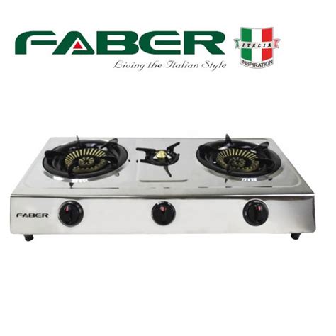 faber three burner gas stove